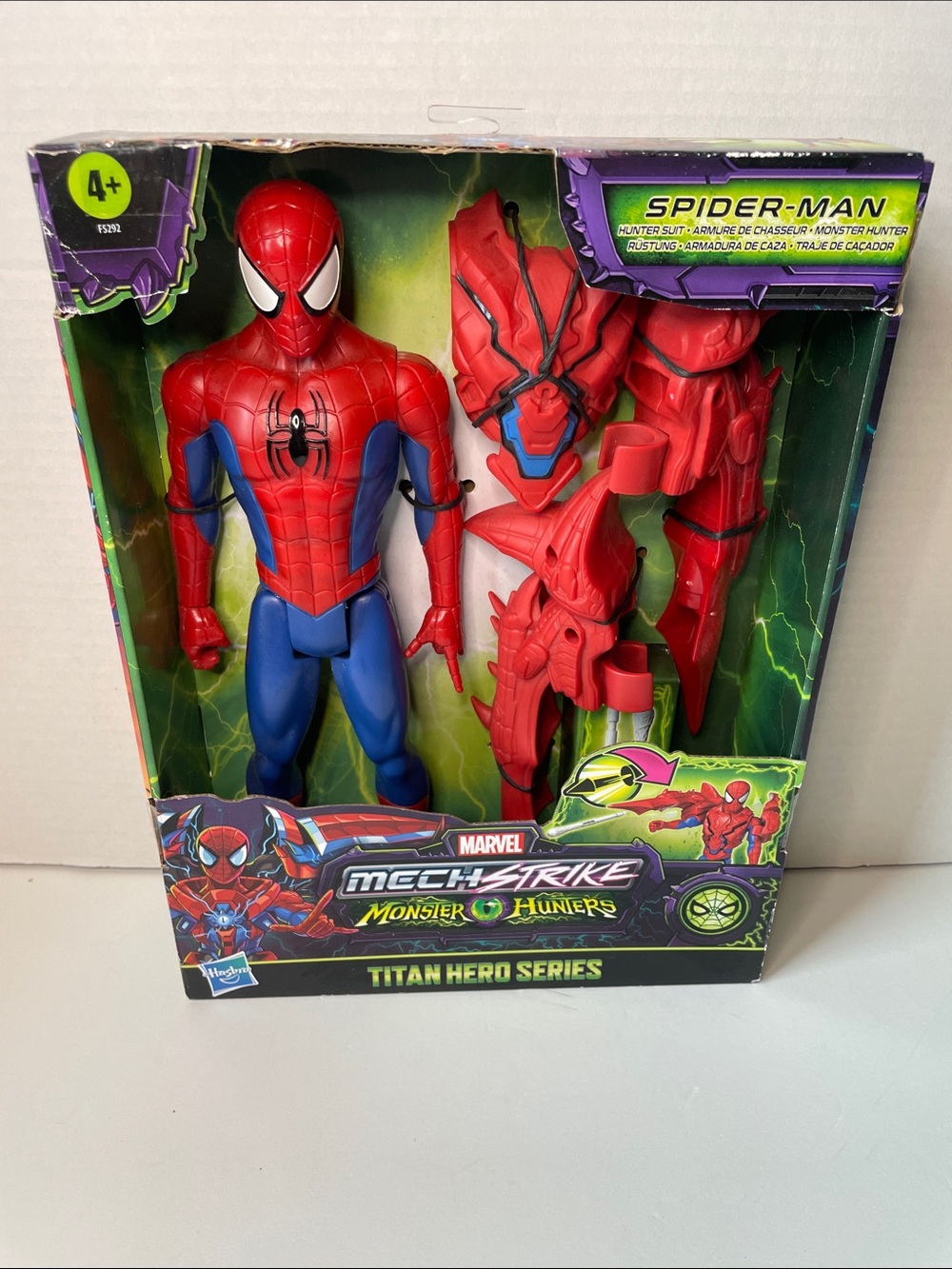 Marvel  Mech Strike Monster Hunter Spider-Man Titan Hero Action Figure  NWT